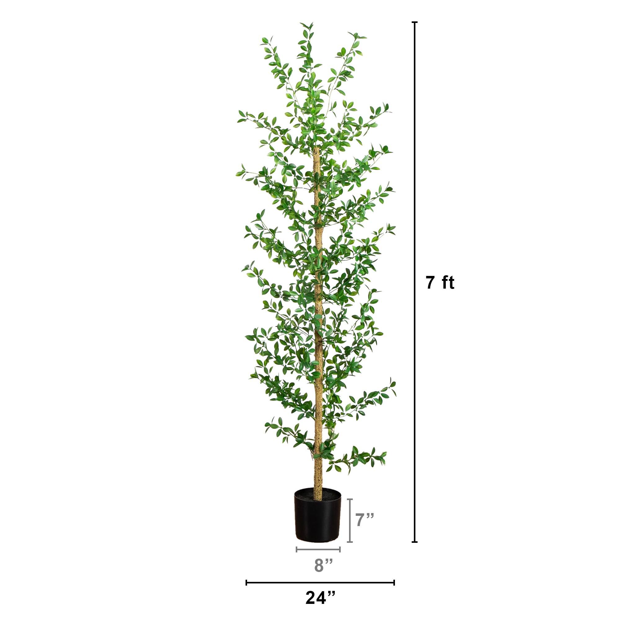 7ft. Artificial Shady Lady Black Olive Tree